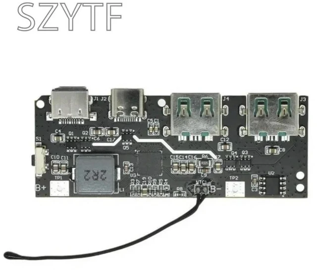 Alt view image 2 of 3 - 22.5W Quick Charging Mobile Power Module QC4.0 PD3.0 5 Port Dual USB Mobile Power Bank Circuit Board Protection Diy Motherboard