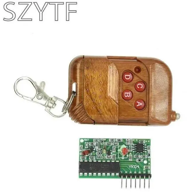 Main image of 1set IC 2262/2272 4 CH 315Mhz Key Remote Control Kits Receiver Module