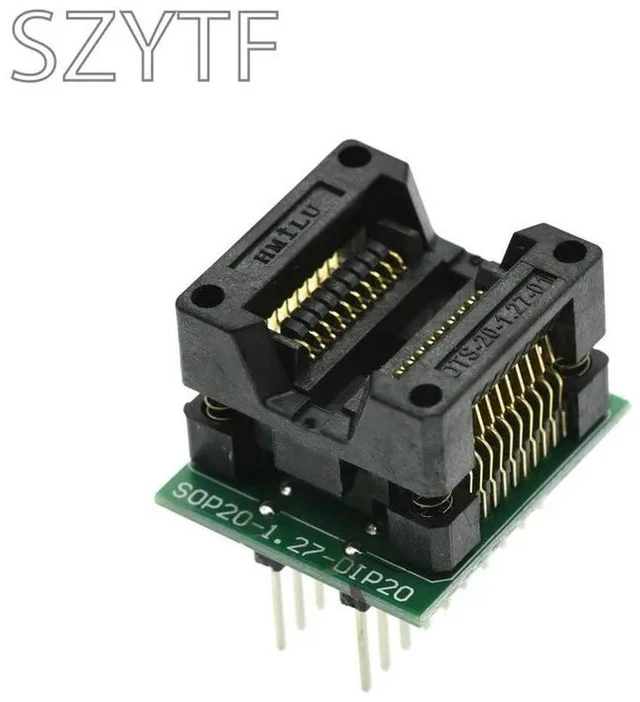 Main image of Top Chip Programmer SOP20 1.27 Wide Body SOP8 Adapter Socket to DIP20
