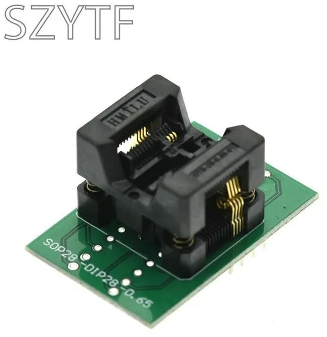 Alt view image 2 of 3 - Top Chip Programmer SSOP8 (28) -0.65 Adapter Socket to DIP20 and DIP8 OTS8 (28) -0.65-01