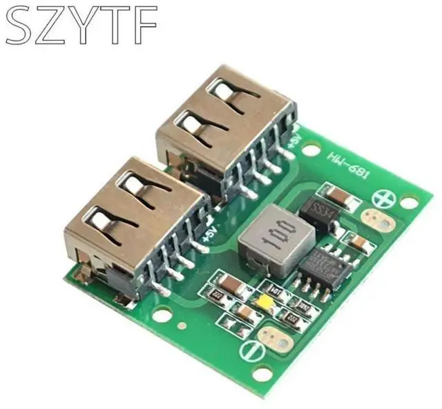 Main image of 9V 12V 24V to 5V DC-DC Step Down Charger Power Module 2 Double Dual USB Output Buck Voltage 3A Car Charge Charging Regulator