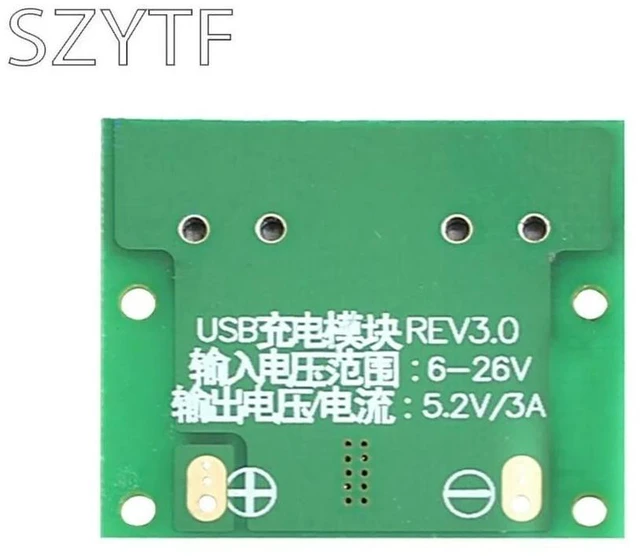 Alt view image 3 of 3 - 9V 12V 24V to 5V DC-DC Step Down Charger Power Module 2 Double Dual USB Output Buck Voltage 3A Car Charge Charging Regulator