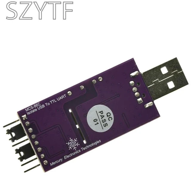 Alt view image 2 of 3 - Optically Isolated USB to Serial Port 5V3.3V2.5V1.8V Optically Isolated USB to TTL Serial Port CH340 UART