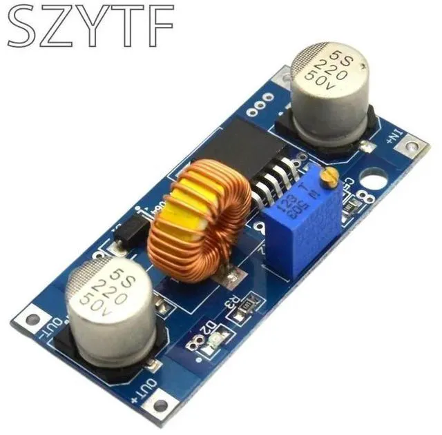 Alt view image 2 of 3 - 5A XL4015 DC-DC 4-38V to 1.25-36V 24V 12V 9V 5V Step Down Adjustable Power Supply Module LED Lithium Charger With Heat Sink