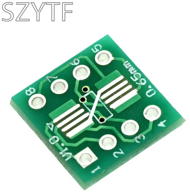 Alt view image 3 of 3 - 50pcs/bag Adapter Plate SOP8 SSOP8 TSSOP8 SMD to DIP 0.65 / 1.27mm Pitch