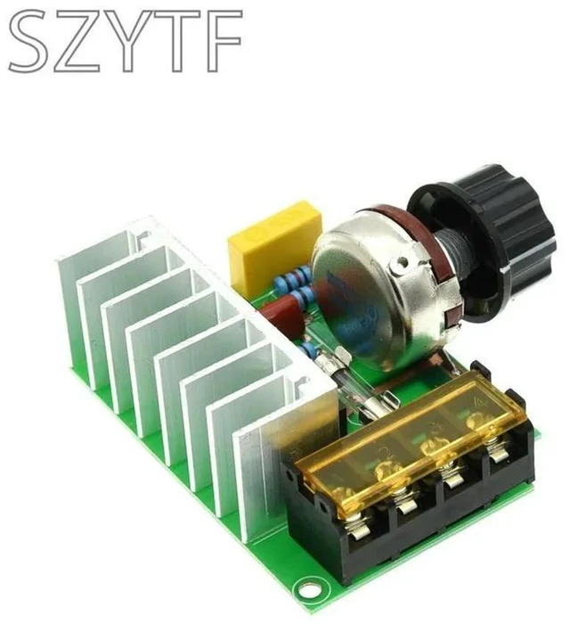 Alt view image 3 of 3 - 4000W AC 220V Solid State Relay Module 0-10V PWM Control for Electric Heater Furnace Temperature Regulation