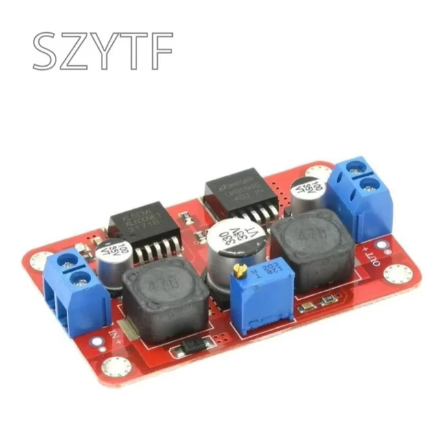 Alt view image 2 of 3 - LM2577S To LM2596S Dual-chip Automatic Converter DC Solar Buck-boost Voltage Module High-power Adjustable Vehicle Power Module