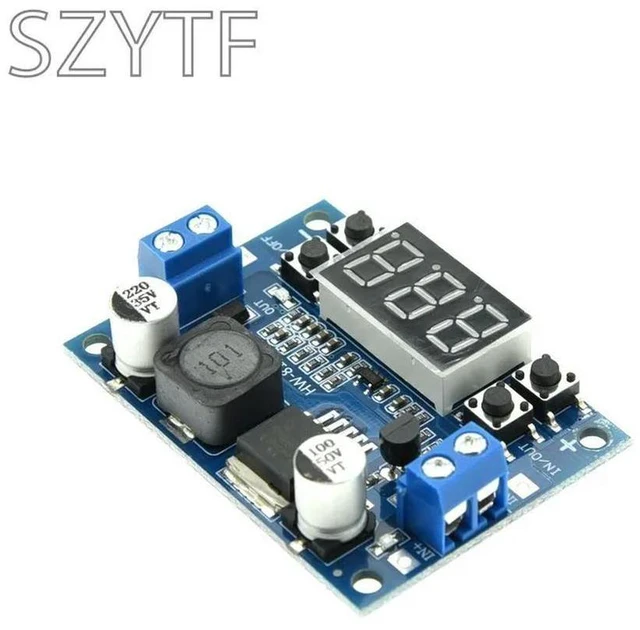 Main image of DC-DC Adjustable Step-Down Power Supply Module LM2596 Voltage Regulator With Voltmeter Display Digital 3.3V 5V 12V