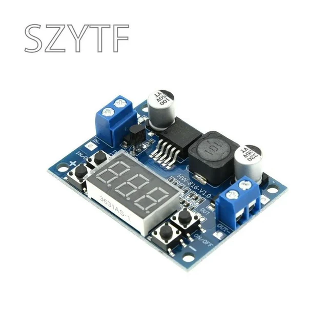 Alt view image 3 of 3 - DC-DC Adjustable Step-Down Power Supply Module LM2596 Voltage Regulator With Voltmeter Display Digital 3.3V 5V 12V