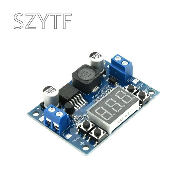 Alt view image 2 of 3 - DC-DC Adjustable Step-Down Power Supply Module LM2596 Voltage Regulator With Voltmeter Display Digital 3.3V 5V 12V
