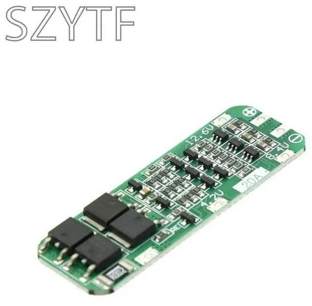 Alt view image 3 of 3 - 3S 20A Li-ion Lithium Charger Protection Board PCB BMS 11.1V 12V 12.6V Cell Charging Protecting Module