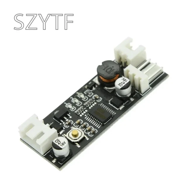 Alt view image 2 of 3 - Single 12V 0.8A DC PWM 2-3 Wire Fan Temperature Control Speed Controller Chassis Computer Noise Reduction Module NTC B 50K 3950