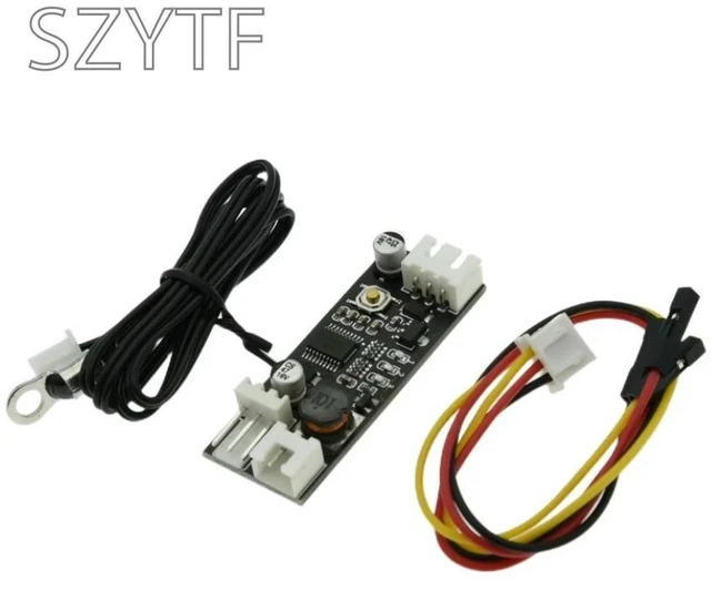 Main image of Single 12V 0.8A DC PWM 2-3 Wire Fan Temperature Control Speed Controller Chassis Computer Noise Reduction Module NTC B 50K 3950