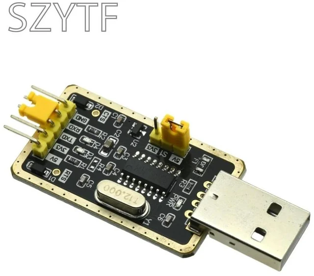 Alt view image 2 of 3 - CH340G RS232 Upgraded USB To TTL Module To Serial In Nine Upgrade Board With Brush Cable