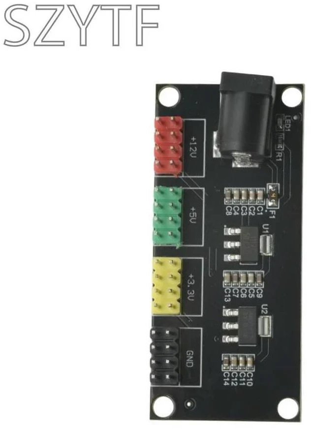 Alt view image 2 of 3 - Power module 3.3v 5v 12v Multiple output voltage conversion module DC-DC 12V to 3.3v 5v 12v
