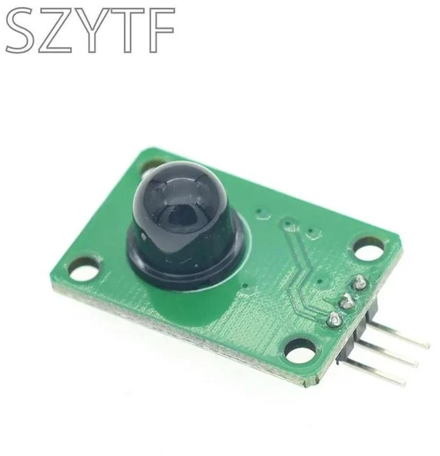 Main image of D203S PIR Sensor Element Pyroelectric Infrared Detector with 011050 Black Fresnel Lens, for Motion Detection, Lighting Control