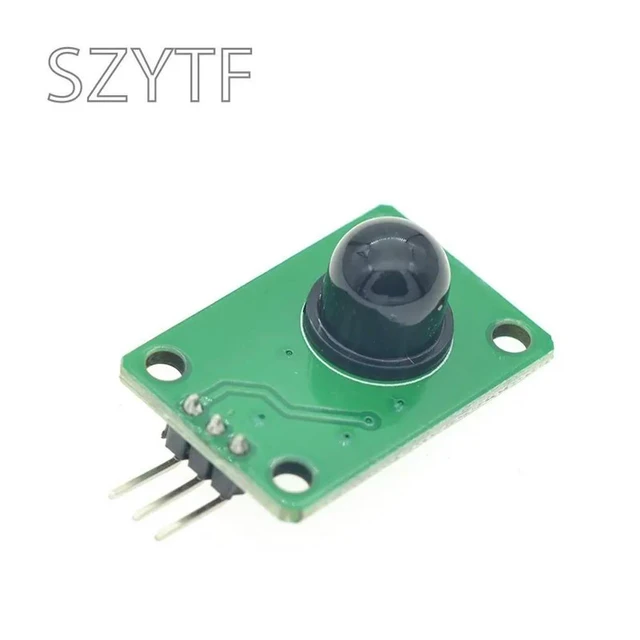 Alt view image 2 of 3 - D203S PIR Sensor Element Pyroelectric Infrared Detector with 011050 Black Fresnel Lens, for Motion Detection, Lighting Control
