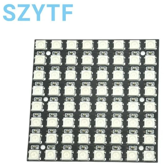 Alt view image 2 of 3 - 8x8 64 LED Matrix WS2812 LED 5050 RGB FZ1104