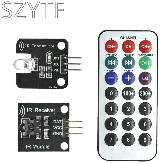 Main image of Infrared Transmitter And Receiver Module 38KHz For Robotics Projects Electronic Blocks IR Remote Control For Single Chip