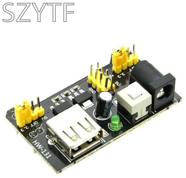 Alt view image 2 of 3 - 1pcs MB102 Breadboard Power Supply Module 3.3V 5V Solderless Bread Board DIY for