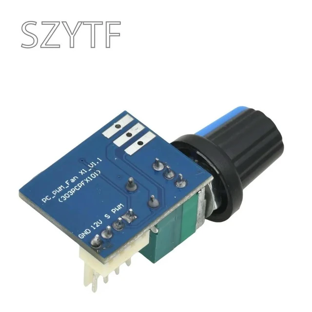 Alt view image 3 of 3 - Fan Governor PWM Speed Controller 12V Single Channel 4 Pin Low Power Mute for Computer Case Fans