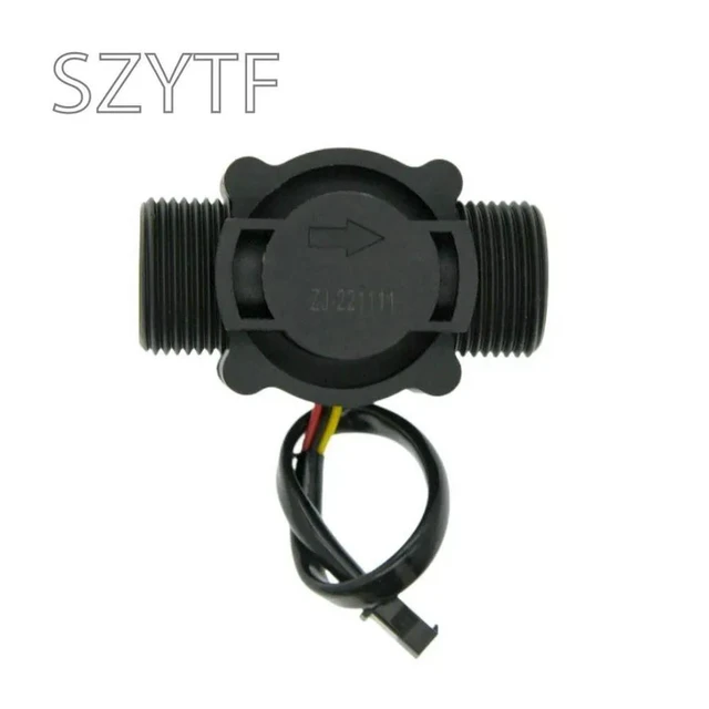 Alt view image 3 of 3 - Water Flow Sensor Counter Meter FS300A 1-60L/min G3/4 DC 5-24V