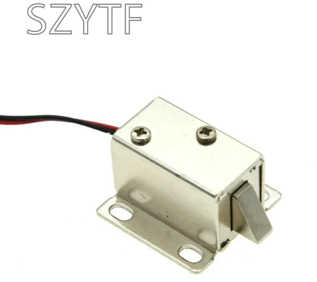 Alt view image 2 of 3 - 12V DC Mini 2728 Small Solenoid Lock Electromagnetic Electric Control Cabinet Drawer Lock ligent Auto Lock Home Improvement