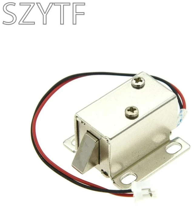 Alt view image 3 of 3 - 12V DC Mini 2728 Small Solenoid Lock Electromagnetic Electric Control Cabinet Drawer Lock ligent Auto Lock Home Improvement