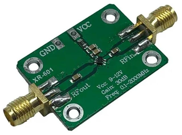 Alt view image 3 of 3 - 0.1-2000MHz RF Wideband Amplifier High Gain 30dB Low-noise Amplifier LNA Development Board