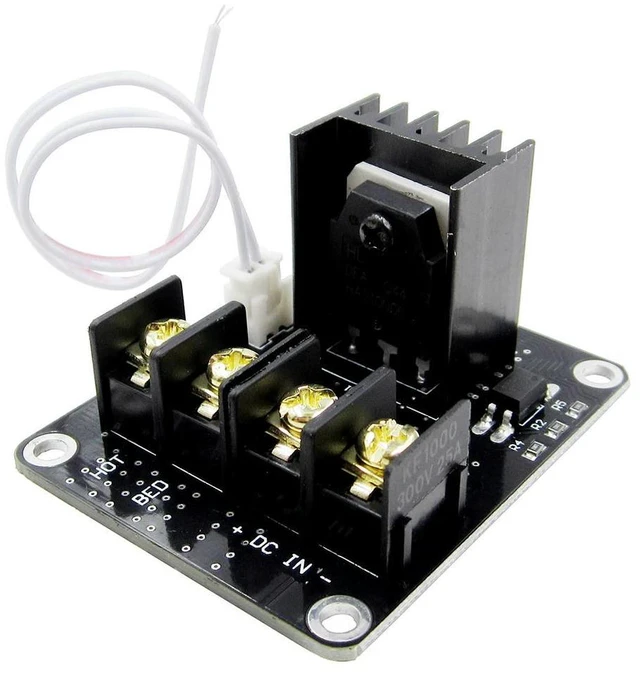 Main image of 3D Printer Heated Bed Power Module /Hotbed MOSFET Expansion Module Inc 2pin Lead With Cable for Anet A8 A6 A2 Ramps 1.4
