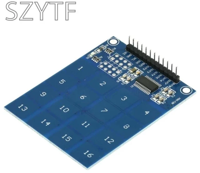 Alt view image 3 of 3 - TTP229 16-channel touch module Capacitive touch switch digital touch sensor module
