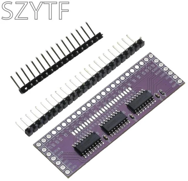 Main image of Microcontroller Serial To Parallel Pin IO Expansion Module 74HC595 Output Port Expansion 3 To 24pin LED Control Description
Ab