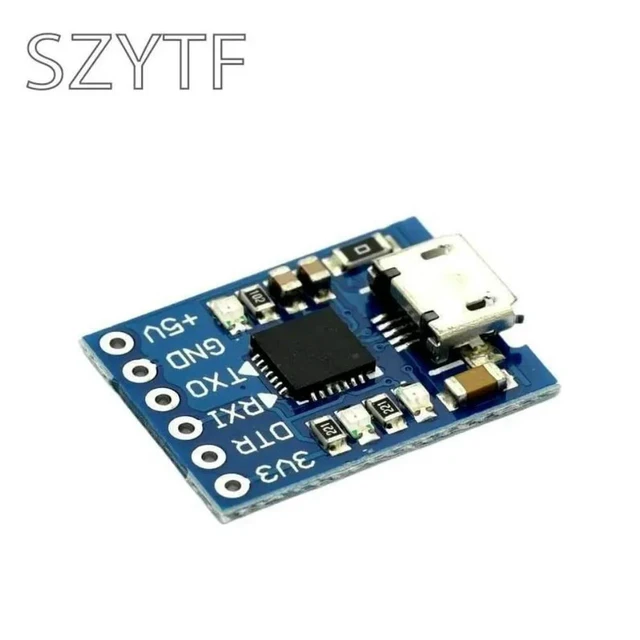 Alt view image 2 of 3 - 1 PCS CP2102 Round of TTL USB Module Of USB Serial UART On STC Downloader Micro Interface Board