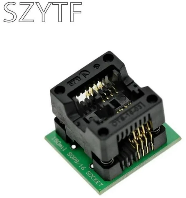 Alt view image 3 of 3 - 150mil narrow body adapter SOIC8 bounce seat SOP8 to DIP8 burning seat IC test seat