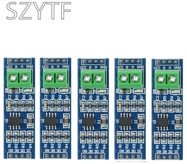 Main image of 5PCS MAX485 Module RS-485 TTL to RS485 MAX485CSA Converter Module for Diy Kit