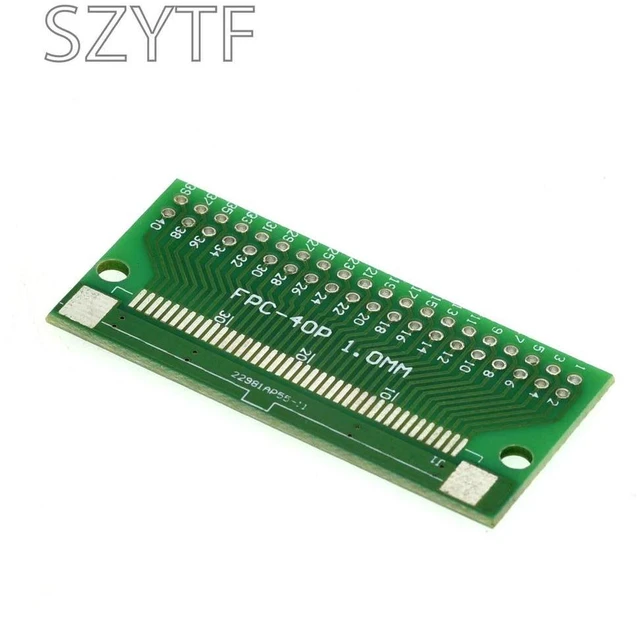 Alt view image 2 of 3 - 5pcs/bag FPC 40PIN DIP adapter board FFC turn 2.54 TFT LCD seat 1mm 0.5mm