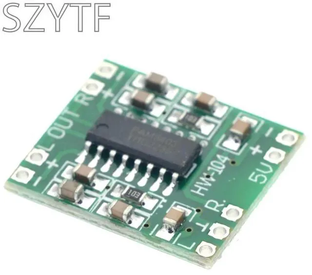 Alt view image 2 of 3 - 10pcs PAM8403 Super Mini Digital Amplifier Board 2 * 3W Class D Digital Amplifier Board Efficient 2.5 To 5V USB Power Supply