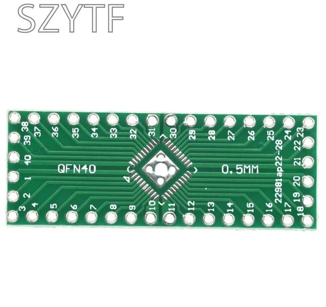 Alt view image 3 of 3 - 20Pcs/bag Adapter Plate QFN32 QFN40 SMD Turn DIP 0.5mm