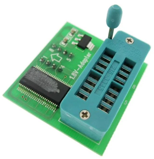 Main image of 1.8V Converter Block SPI Flash SOP8 DIP8 Conversion Table Board MX25 W25 1.8V Adapter Board