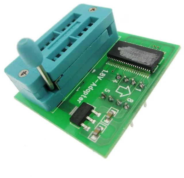 Alt view image 2 of 3 - 1.8V Converter Block SPI Flash SOP8 DIP8 Conversion Table Board MX25 W25 1.8V Adapter Board