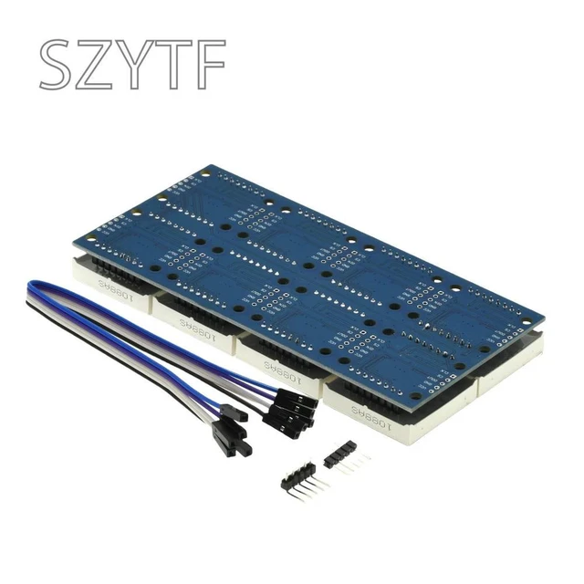 Alt view image 2 of 3 - 8-Bit MAX7219 Dot Matrix Module Control Module Single Chip Microcomputer Control Drive LED Display Module