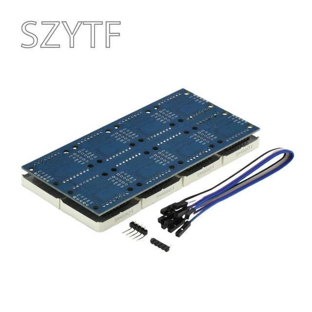 Alt view image 3 of 3 - 8-Bit MAX7219 Dot Matrix Module Control Module Single Chip Microcomputer Control Drive LED Display Module