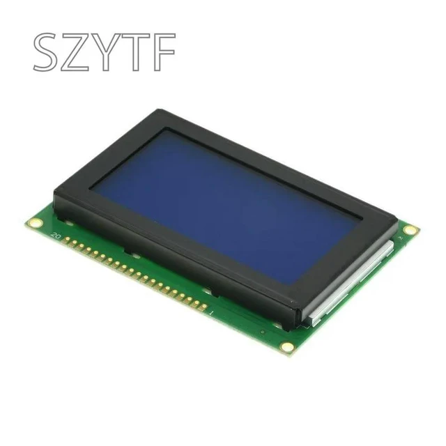 Alt view image 3 of 3 - 12864C 3.2 Inch 128*64 LCD Screen Module LCD Display Module Blue IIC/I2C 5V KS0108