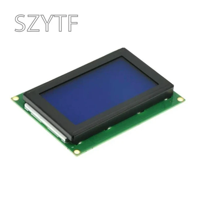 Alt view image 2 of 3 - 12864C 3.2 Inch 128*64 LCD Screen Module LCD Display Module Blue IIC/I2C 5V KS0108