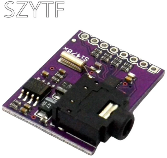 Alt view image 3 of 3 - Si4703 FM Radio Receiver Module I2C Interface for STM32 AVR PIC DIY Digital Tuner Board