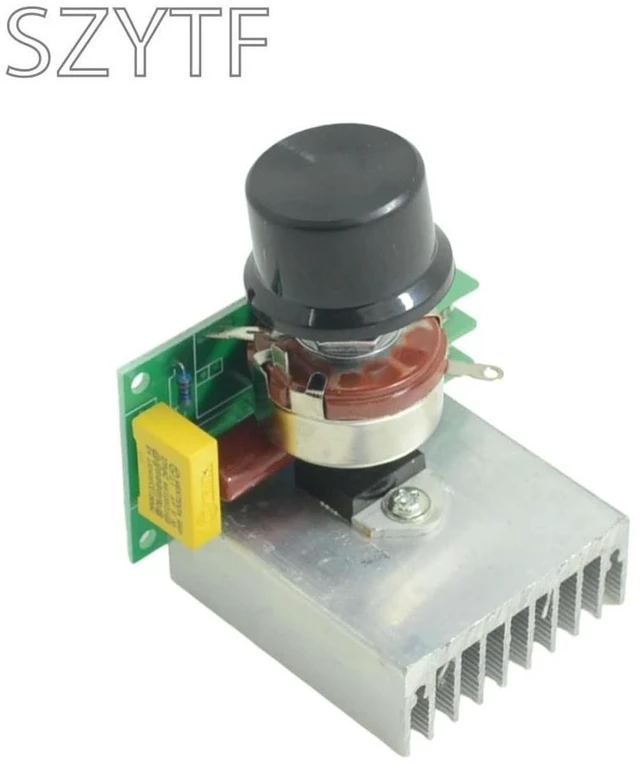 Alt view image 2 of 3 - AC 220V 3800W Voltage Regulator - Speed & Temperature Controller for Electric Tools