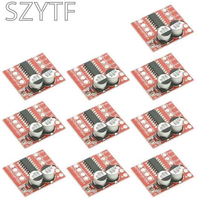 Main image of 10pcs MX1508 DC Motor Driver Module DC 2V-10V 1.5A 2-Way PWM Speed Dual H-Bridge Stepper Motor Driver L298N