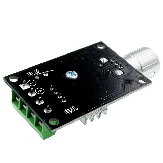 Alt view image 3 of 3 - DC 6V 12V 24V 28VDC 3A 80W PWM Motor Speed Controller Regulator Adjustable Variable Speed Control Potentiometer On/Off Switch