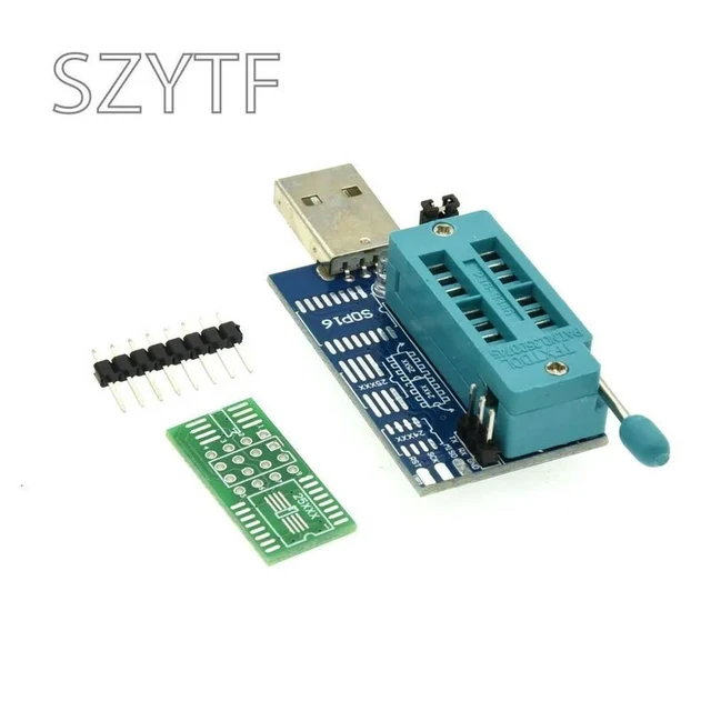 Alt view image 2 of 3 - CH341A USB Programmer for 25 Series SPI Flash SOIC-8 SOP-8, BIOS Burning Tool, for Motherboard