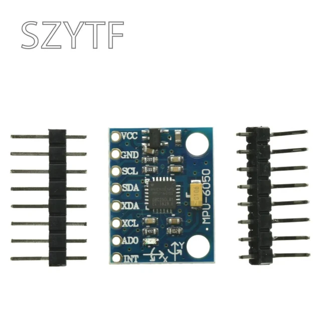 Alt view image 3 of 3 - 1Set IIC I2C GY-521 MPU-6050 MPU6050 3 Axis Analog Gyroscope Sensors + 3 Axis Accelerometer Module For With Pins 3-5V DC